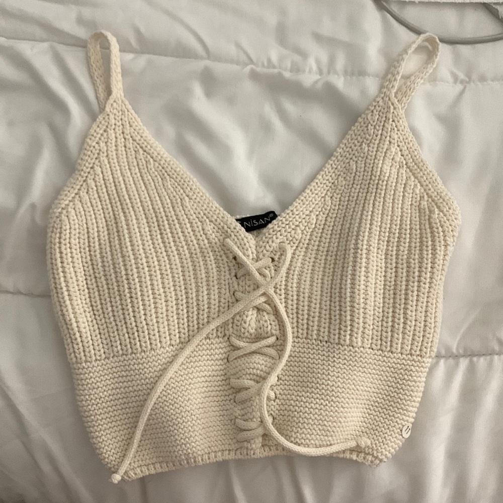 Beige vanilla top